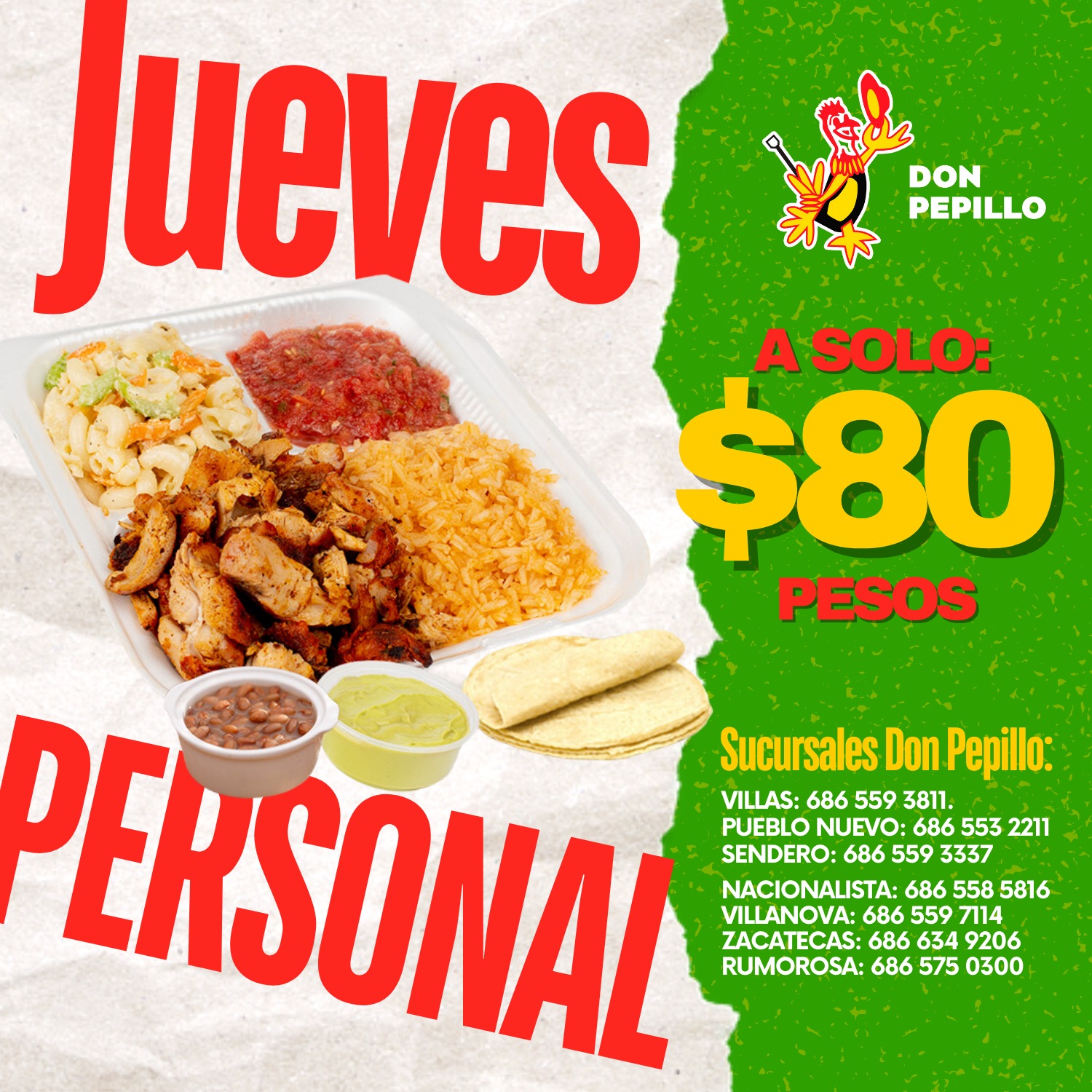 Promociones pollos don pepillo